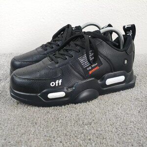 Xidiso Mens 39 EU Running Shoes Low Top Trainers Black Sneakers Lace Up 6.5-7 US